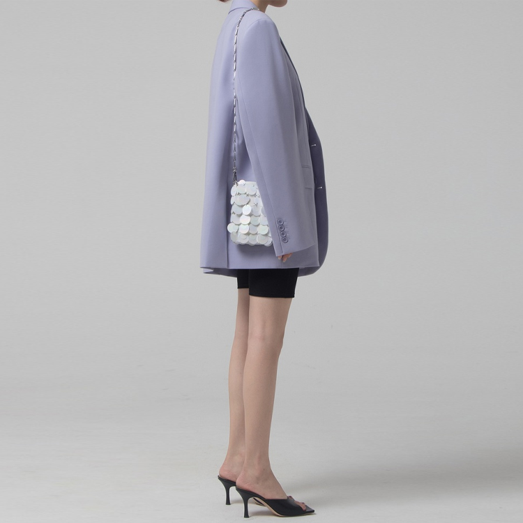 Shop WE11DONE 標誌圖案西裝外套 淺紫色 WD-JK7-20-062-M-PP