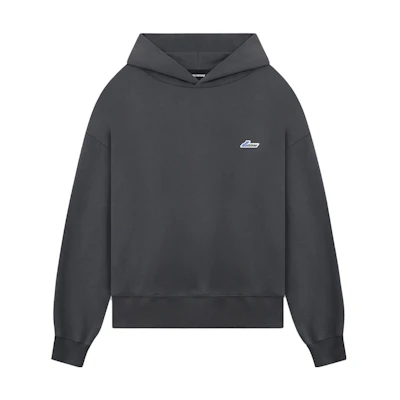 WE11DONE Logo Print Long Sleeve Hoodie. WD-TH3-22-714-U-CH