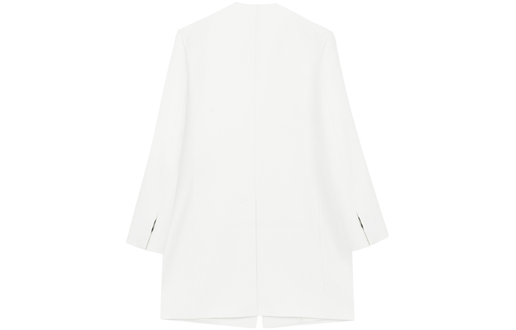 WE11DONE  Long V-Neck Single-Breasted Shoulder-Padded Coat. WD-CT1-22-090-M-WH 圖 3