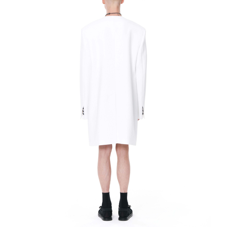 WE11DONE  Long V-Neck Single-Breasted Shoulder-Padded Coat. WD-CT1-22-090-M-WH 圖 5