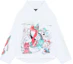 Order WE11DONE Oversized Sweatshirt Lengan Panjang Grafis Kartun - Putih WD-TH3-23-772-U-WH