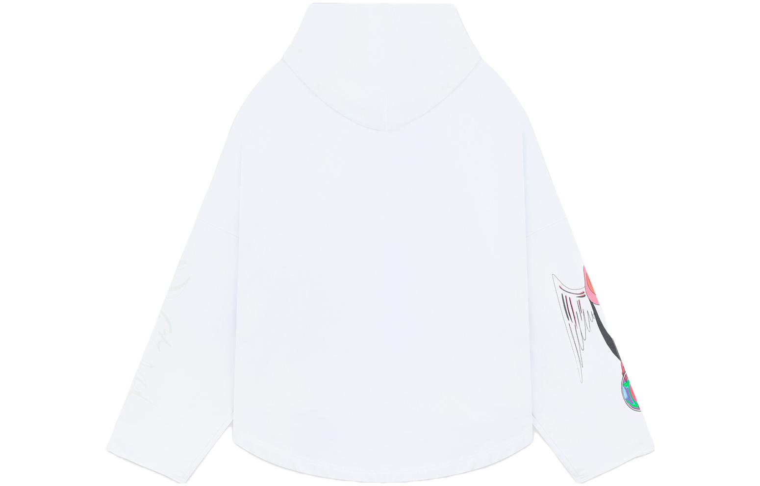 WE11DONE  Oversized Cartoon Graphic Print Long Sleeve Sweatshirt - White WD-TH3-23-772-U-WH 圖 3