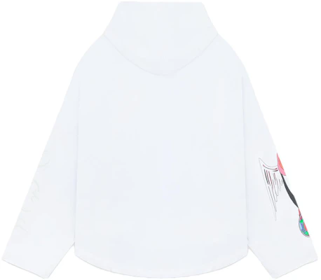 WE11DONE Oversized Sweatshirt Lengan Panjang Grafis Kartun - Putih WD-TH3-23-772-U-WH Lookbook WE11DONE Oversized Sweatshirt Lengan Panjang Grafis Kartun - Putih WD-TH3-23-772-U-WH