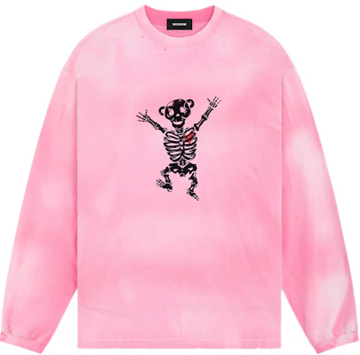 WE11DONE Pink Teddy Bear Sweater Lengan Panjang Rajut Ribbed. WD-TT1-24-863-U-PK Buy WE11DONE Pink Teddy Bear Sweater Lengan Panjang Rajut Ribbed. WD-TT1-24-863-U-PK