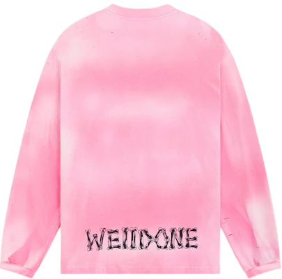 WE11DONE Pink Teddy Bear Sweater Lengan Panjang Rajut Ribbed. WD-TT1-24-863-U-PK Lookbook WE11DONE Pink Teddy Bear Sweater Lengan Panjang Rajut Ribbed. WD-TT1-24-863-U-PK