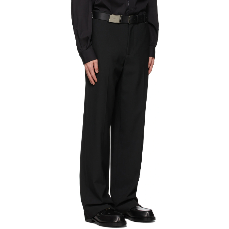 Shop 웰던 솔리드 컬러 미드라이즈 와이드레그 팬츠 블랙. WD-PT1-21-235-M-BK