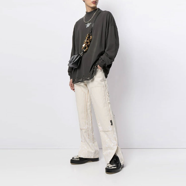 WE11DONE  Vintage Logo Sweatshirt Grey WD-TP6-20-001-U-BK 圖 3