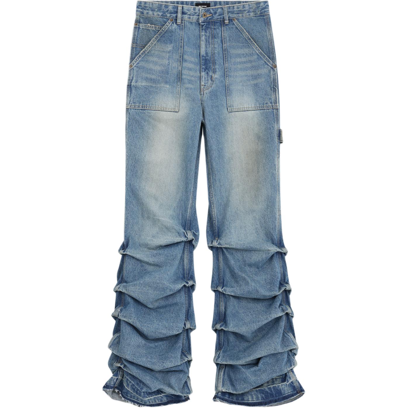 Order WE11DONE 復古水洗褶設計牛仔褲 藍色 WD-DP3-24-325-M-BL