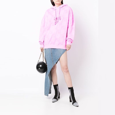WE11DONE All Over Logo Pullover Sweatshirt Unisex Pink WD-TH3-21-581-U-PK Lookbook WE11DONE All Over Logo Pullover Sweatshirt Unisex Pink WD-TH3-21-581-U-PK