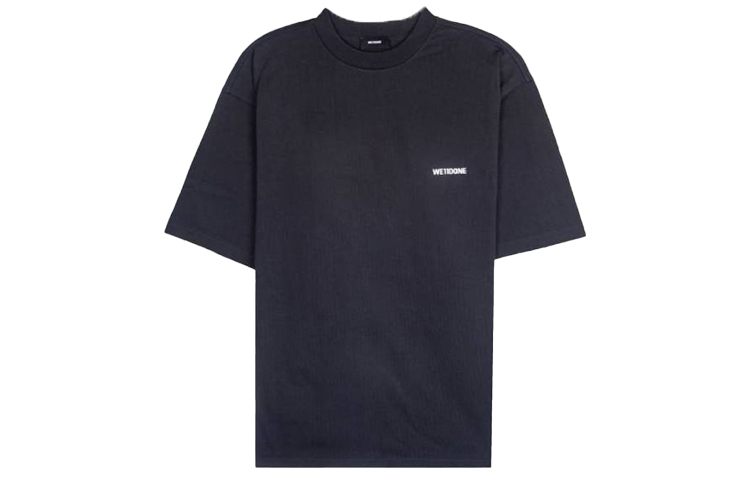 WE11DONE Back Movie Graffiti Print Unisex Black T-Shirt. WD-TP5-19-900-BK 圖 3