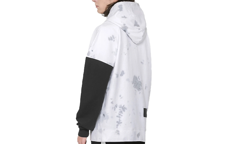 WE11DONE Black & White Tie-Dye Logo Sweatshirt Unisex - White WD-TH9-20-128-U-WH 圖 3