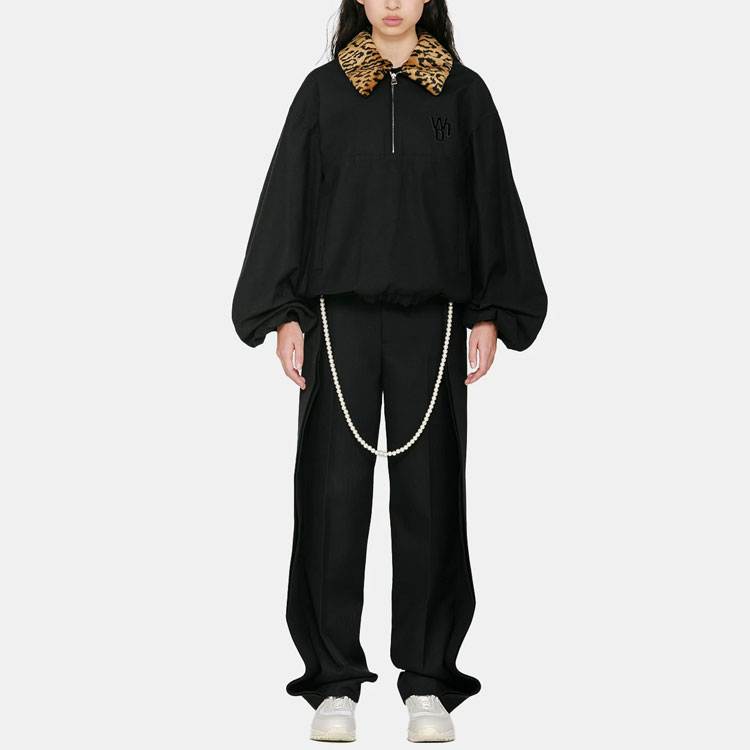 Details for WE11DONE Black Faux Fur Collar Parka Jacket Unisex WD-JP9-20-058-U-BLACK