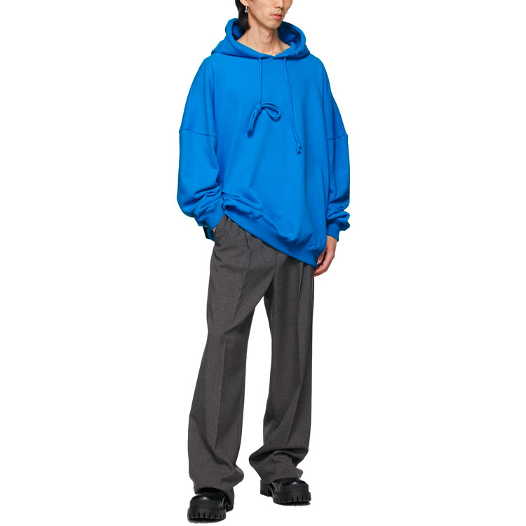 Lookbook WE11DONE 黑色藍色徽標寬鬆版型款衛衣 男女款 WD-SS5-19-115-U-BL