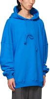 Shop WE11DONE 黑色藍色徽標寬鬆版型款衛衣 男女款 WD-SS5-19-115-U-BL