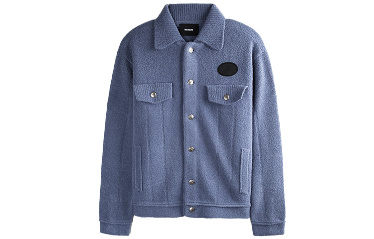 WE11DONE Blue Collared Buttoned Pocket Casual Jacket Unisex. WD-KJ9-20-068-U-BL