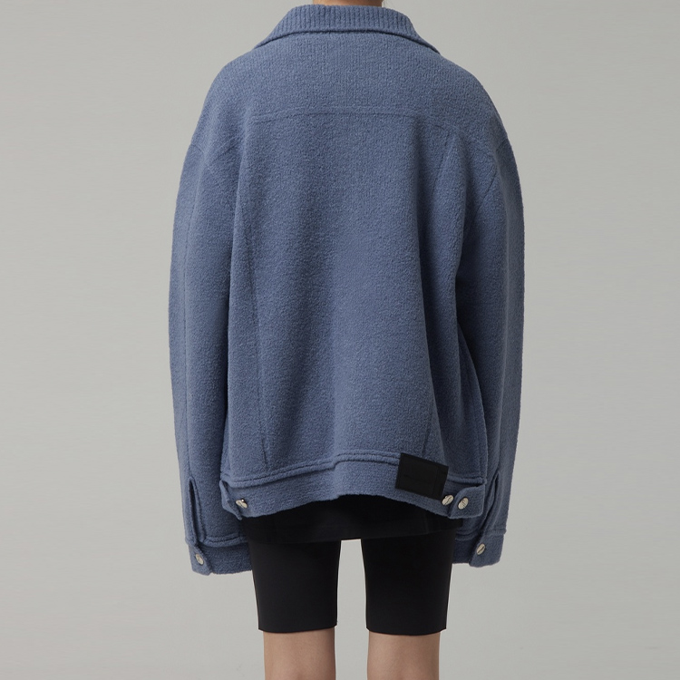 WE11DONE Blue Collared Buttoned Pocket Casual Jacket Unisex. WD-KJ9-20-068-U-BL 圖 5