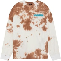 WE11DONE Brown Tie-Dye Logo Patch Long Sleeve Unisex T-Shirt Multicolor. WD-TT1-22-625-U-BR WE11DONE Brown Tie-Dye Logo Patch Long Sleeve Unisex T-Shirt Multicolor. WD-TT1-22-625-U-BR
