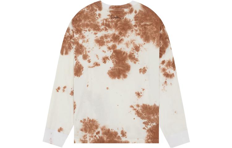 Lookbook WE11DONE 棕色綁染Logo徽章長袖男女T恤 多色款 WD-TT1-22-625-U-BR