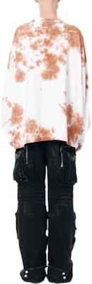 WE11DONE 棕色綁染Logo徽章長袖男女T恤 多色款 WD-TT1-22-625-U-BR Purchase WE11DONE 棕色綁染Logo徽章長袖男女T恤 多色款 WD-TT1-22-625-U-BR