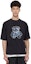 Shop WE11DONE Cartoon Bear Graphic Pullover T-Shirt Unisex - Charcoal Grey WD-TT9-20-117-U-CH