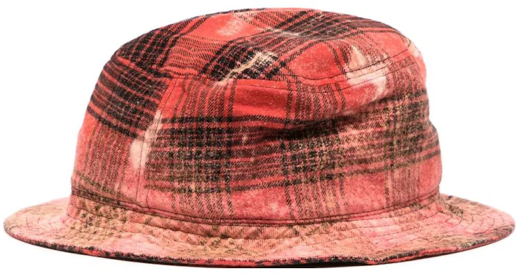 WE11DONE 格紋貼片漁夫帽 情侶款 紅色 WDAH123411URD Order WE11DONE 格紋貼片漁夫帽 情侶款 紅色 WDAH123411URD