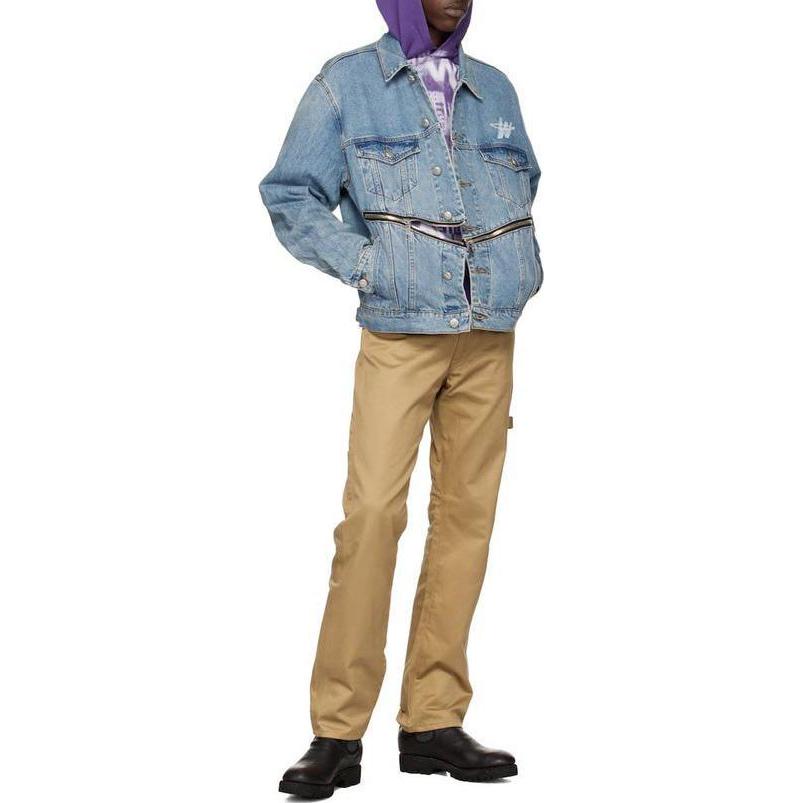 Details for WE11DONE 經典 "WD" 標誌藍色丹寧外套 男女款 WD-DJ6-20-060-U-BL