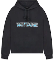 WE11DONE Classic Black Pullover Hoodie with Chest Logo Unisex. WD-TP5-19-500-BK WE11DONE Classic Black Pullover Hoodie with Chest Logo Unisex. WD-TP5-19-500-BK