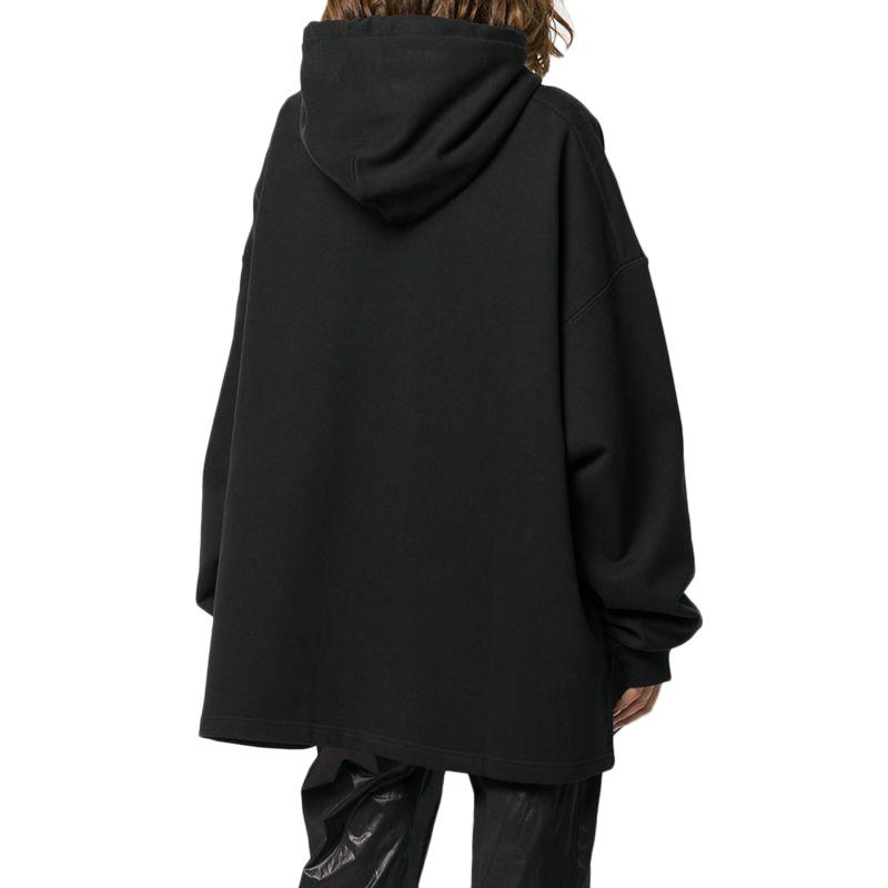 WE11DONE Classic Black Pullover Hoodie with Chest Logo Unisex. WD-TP5-19-500-BK 圖 4