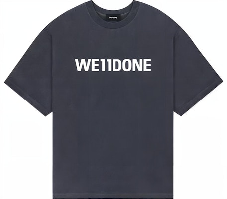 WE11DONE 經典大Logo印花中性灰色圓領T恤. WD-TT3-22-841-U-CH Order WE11DONE 經典大Logo印花中性灰色圓領T恤. WD-TT3-22-841-U-CH