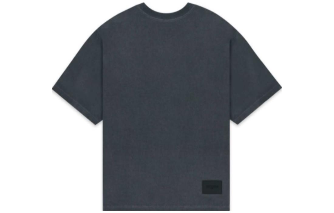 Lookbook WE11DONE 經典大Logo印花中性灰色圓領T恤. WD-TT3-22-841-U-CH