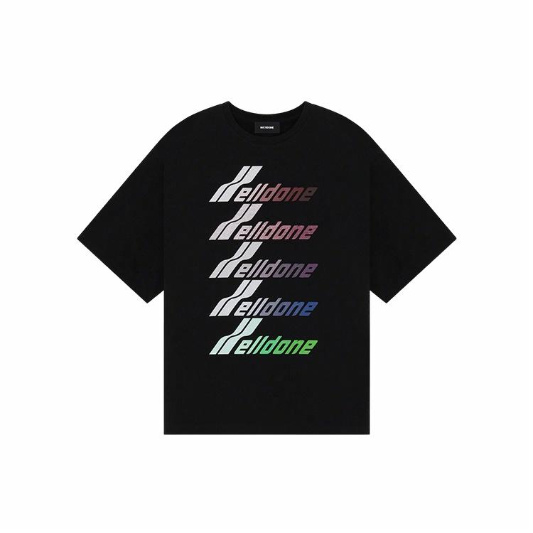 WE11DONE Classic Logo Lettering Crewneck Short Sleeve Tee Unisex Black WD-TT1-25-765-U-BK 圖 2