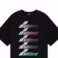 Shop WE11DONE 經典標誌字母短袖T恤 男女款 黑色 WD-TT1-25-765-U-BK