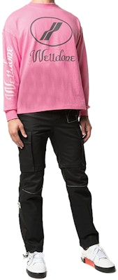 WE11DONE 經典Logo粉色加大版長袖T恤 男女適用 WD-TP4-20-712-U-PK Details for WE11DONE 經典Logo粉色加大版長袖T恤 男女適用 WD-TP4-20-712-U-PK