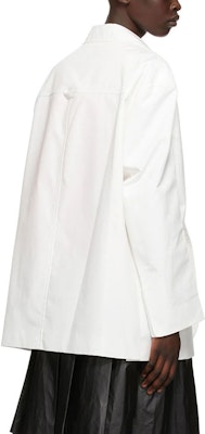 위론던 클래식 로고 패치 슬림 블레이저 유니섹스 - 화이트 WD-JK1-21-014-U-WH Purchase 위론던 클래식 로고 패치 슬림 블레이저 유니섹스 - 화이트 WD-JK1-21-014-U-WH