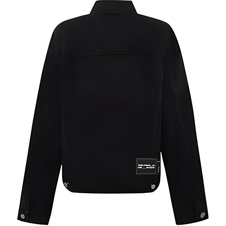 Lookbook WE11DONE 經典標誌印花丹寧外套 男女款 黑色 WD-DJ6-20-090-U-BK