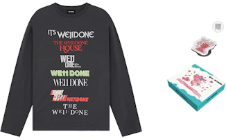 WE11DONE Classic Logo Printed Unisex Long Sleeve T-Shirt Grey WD-TT2-25-759-U-GY WE11DONE Classic Logo Printed Unisex Long Sleeve T-Shirt Grey WD-TT2-25-759-U-GY