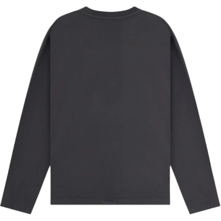 Lookbook WE11DONE 클래식 로고 프린트 유니섹스 긴팔 티셔츠 그레이 WD-TT2-25-759-U-GY