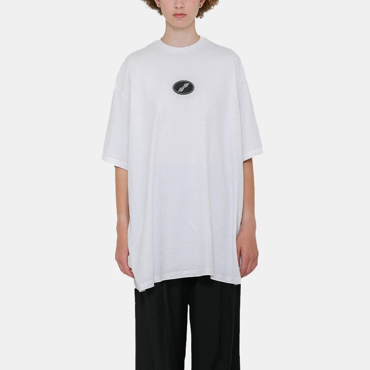 WE11DONE Classic Oversized Unisex White T-Shirt. WD-TP4-20-026-U-IV 圖 5