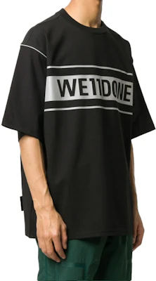 WE11DONE 经典反光标志男女同款黑色短袖T恤 WD-TP5-19-940-BK Purchase WE11DONE 经典反光标志男女同款黑色短袖T恤 WD-TP5-19-940-BK