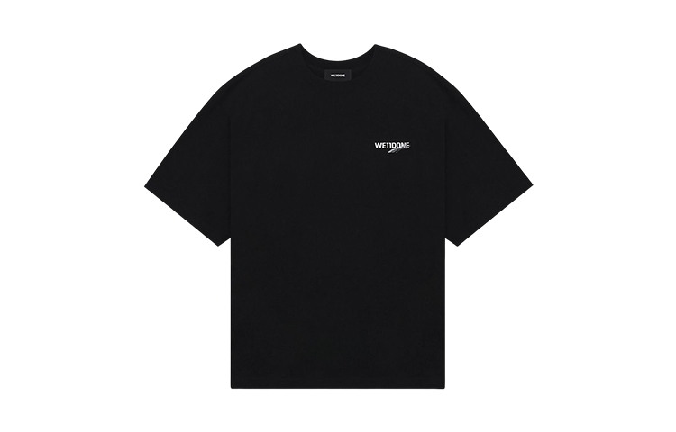 WE11DONE Classic Wave Logo Unisex Crewneck T-Shirt WD-TT1-23-992