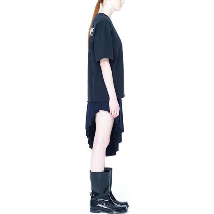 Cheap WE11DONE Classic Wave Logo Unisex Crewneck T-Shirt WD-TT1-23-992