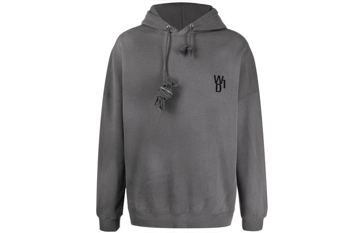 WE11DONE Color-Changing Glow Bear Hoodie Unisex - Gray. WD-TH9-20-113-U-BK