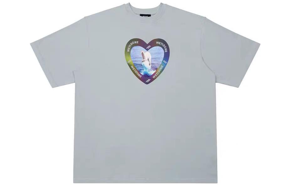 WE11DONE Color-Changing Polar Bear Heart T-Shirt Unisex Ivory White WD-TT8-20-105-U-IV 圖 2