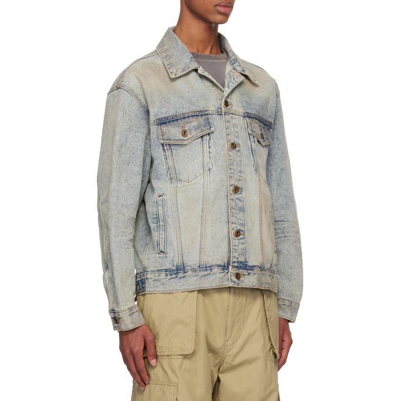 WE11DONE Colorblock Denim Jacket  Long Sleeve Blue WD-DJ3-24-315-U-SK 圖 4