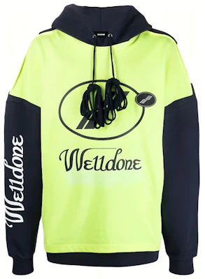 WE11DONE Hoodie Oversized Unisex Logo Colorblock. WD-SS7-20-081-U-YE Buy WE11DONE Hoodie Oversized Unisex Logo Colorblock. WD-SS7-20-081-U-YE