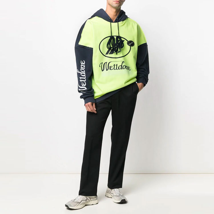 WE11DONE Colorblock Logo Oversized Hoodie Unisex. WD-SS7-20-081-U-YE 圖 3