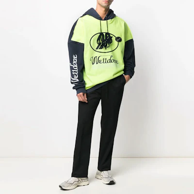 WE11DONE Hoodie Oversized Unisex Logo Colorblock. WD-SS7-20-081-U-YE Lookbook WE11DONE Hoodie Oversized Unisex Logo Colorblock. WD-SS7-20-081-U-YE