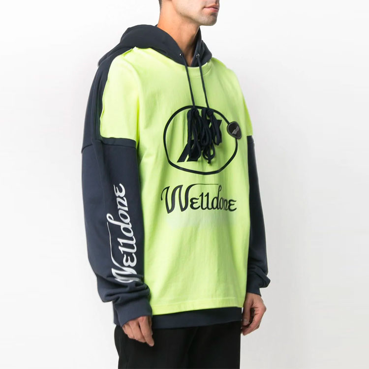 WE11DONE Colorblock Logo Oversized Hoodie Unisex. WD-SS7-20-081-U-YE 圖 5