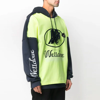 WE11DONE Hoodie Oversized Unisex Logo Colorblock. WD-SS7-20-081-U-YE Purchase WE11DONE Hoodie Oversized Unisex Logo Colorblock. WD-SS7-20-081-U-YE