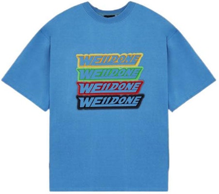 WE11DONE 多彩Logo對比圖案男女款圓領T恤 WD-TT1-22-652-U-SK Buy WE11DONE 多彩Logo對比圖案男女款圓領T恤 WD-TT1-22-652-U-SK